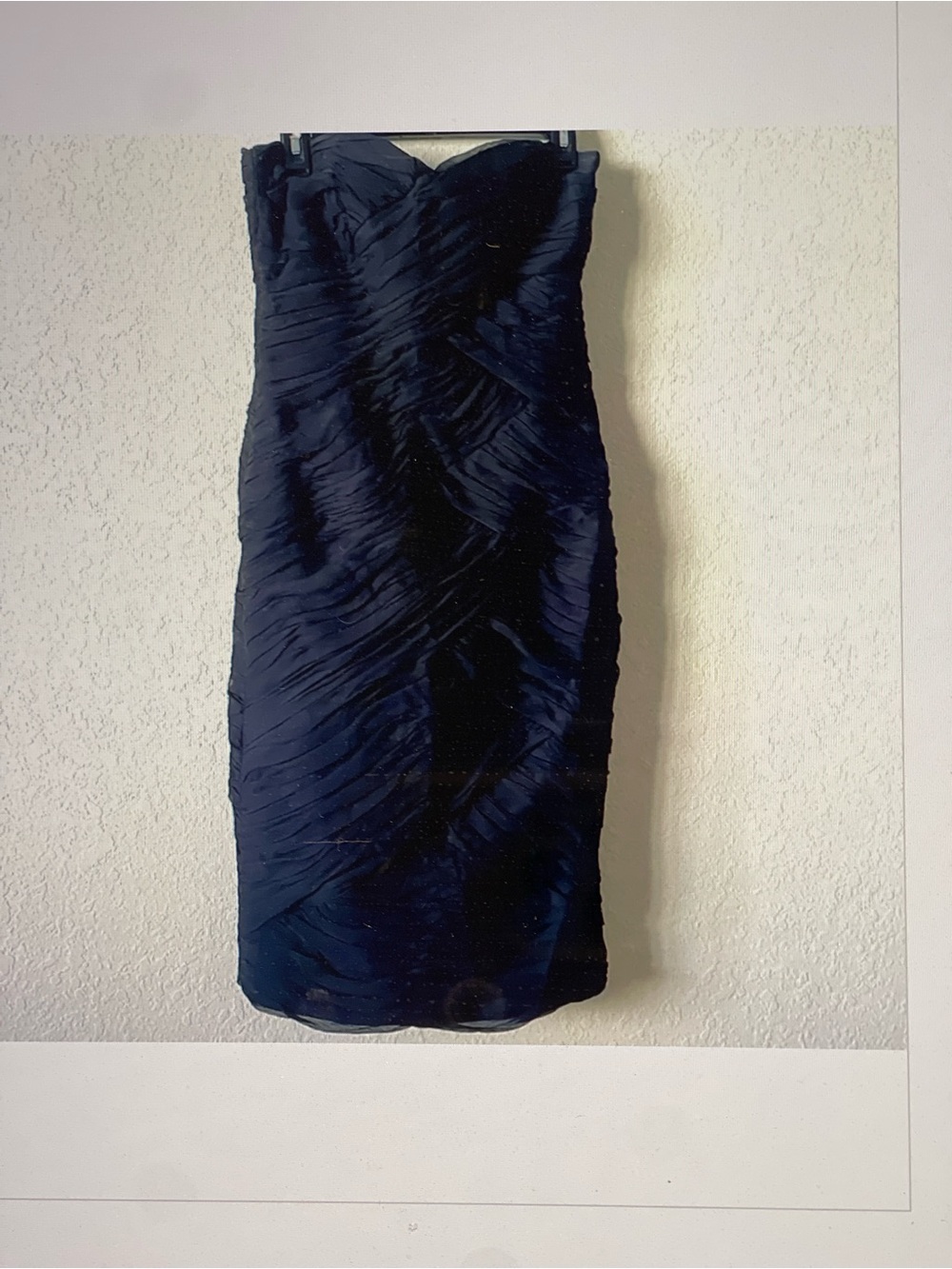 Escada silk black dress. Sz 38 (8). Elegant Strapless Ruched Cocktail Dress